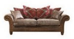 Alexander & James Hudson Three Seater Pillow Back Sofa  (Fabric Pack - Option 1)