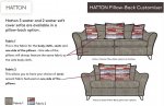 G Plan Hatton Two Seater Double Power Footrest Pillow Back Sofa