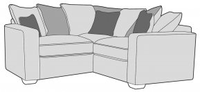 Buoyant Chicago Small Corner Sofa Pillow Back (L1, CO, R1)
