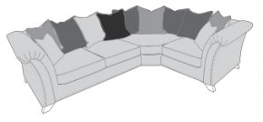 Buoyant Vesper Pillow Back Corner Sofa (L2 Corner R1)