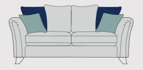 Alstons Emelia 3 Seat Sofa (Pillow Back)