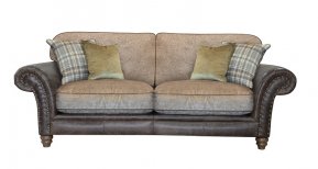 Alexander & James Hudson Three Seater Standard Back Sofa (Fabric Pack - Option 5)