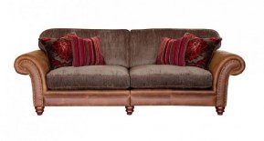 Alexander & James Hudson Four Seater Standard Back Sofa  (Fabric Pack - Option 1)