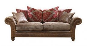 Alexander & James Hudson Three Seater Pillow Back Sofa  (Fabric Pack - Option 1)