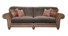 Alexander & James Hudson Four Seater Standard Back Sofa (Fabric Pack - Option 2)