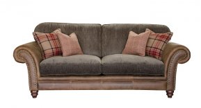 Alexander & James Hudson Three Seater Standard Back Sofa (Fabric Pack - Option 2)