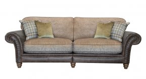 Alexander & James Hudson Four Seater Standard Back Sofa (Fabric Pack - Option 5)