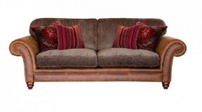 Alexander & James Hudson Three Seater Standard Back Sofa  (Fabric Pack - Option 1)