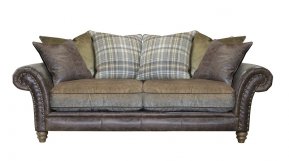 Alexander & James Hudson Three Seater Pillow Back Sofa (Fabric Pack - Option 5)