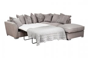 Buoyant Fantasia Pillow Back Corner Sofa Bed With Large Footstool (L2S, RFC, P)