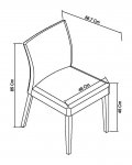 Bentley Designs Bergen Oak Uph Chair - Black Gold Fabric (Pair) [8101-09U-BG]