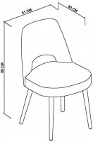Bentley Designs Dansk Upholstered Chair - Cold Steel Fabric (Pair) [9129-09U-CS]
