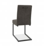 Bentley Designs Indus Cantilever Chair - Dark Grey Fabric (Pair) [2003-09UC-DGY]