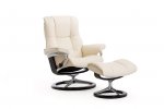 Stressless Mayfair Small Recliner Chair & Footstool (Signature Base)