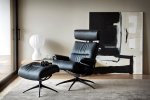 Stressless Tokyo Recliner Chair With Adjustable Headrest & Footstool (High Base)