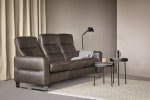 Stressless Wave High Back Three Seater Sofa (Steel Feet)