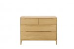 Ercol Rimini Bedroom 4 Drawer Low Wide Chest [3283]