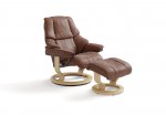 Stressless Reno Medium Recliner Chair & Footstool (Classic Base)