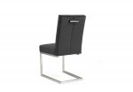 Bentley Designs Tivoli Dark Oak Uph Cantilever Chair - Gun Metal Velvet (Pair) [4201-09UC-VGU]