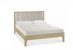 Bentley Designs Rimini Aged Oak & Weathered Oak Slatted Bedstead (Double/135cm) [5701-43BD]