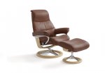 Stressless View Small Recliner Chair & Footstool (Signature Base)