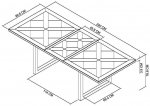 Bentley Designs Indus 6-8 Seat Extending Dining Table [2003-4]