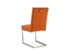 Bentley Designs Tivoli Dark Oak Uph Cantilever Chair - Harvest Pumpkin Velvet (Pair) [4201-09UC-VHP]