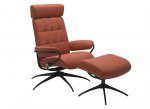 Stressless London Recliner Chair With Adjustable Headrest & Footstool