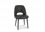 Bentley Designs Vintage Weathered Oak Upholstered Chair - Old West Vintage (Pair) [9135-09U-OWV]