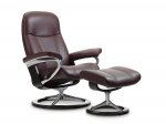 Stressless Consul Large Recliner Chair & Footstool (Signature Base)