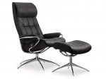 Stressless London High Back Recliner Chair with Star Base & Footstool (High Base)