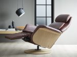 Stressless Sam (Wood) Power Recliner Chair with Heating & Massage (Disc Base)