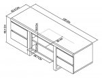 Bentley Designs Tivoli Dark Oak Wide Entertainment Unit [4201-25]