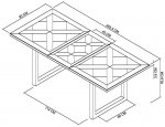 Bentley Designs Indus 4-6 Seat Extending Dining Table [2003-2]