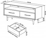 Bentley Designs Vintage Weathered Oak Entertainment Unit [9135-25]