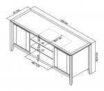 Bentley Designs Bergen Oak Entertainment Unit [8101-25]