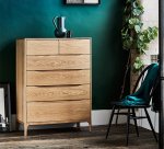 Ercol Rimini Bedroom 6 Drawer Tall Wide Chest [3284]