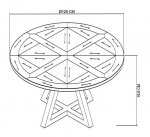 Bentley Designs Indus Circular Dining Table [2003-9]