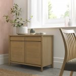 Bentley Designs Bergen Oak Narrow Sideboard [8101-10]