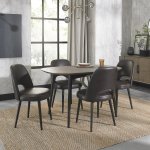 Bentley Designs Vintage Weathered Oak Upholstered Chair - Old West Vintage (Pair) [9135-09U-OWV]