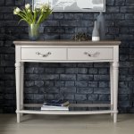 Bentley Designs Montreux Grey Washed Oak & Soft Grey Console Table [6290-19]