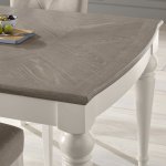 Bentley Designs Montreux Grey Washed Oak & Soft Grey 6-8 Extension Table [6290-3]