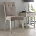 Bentley Designs Montreux Soft Grey Upholstered Chair - Pebble Grey Fabric (Pair) [6290-09U]