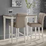 Bentley Designs Montreux Grey Washed Oak & Soft Grey Bar Table [6290-1]