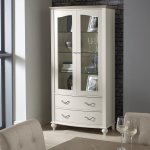 Bentley Designs Montreux Grey Washed Oak & Soft Grey Display Cabinet [6290-22]