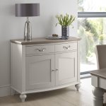 Bentley Designs Montreux Grey Washed Oak & Soft Grey Narrow Sideboard [6290-10]