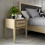 Bentley Designs Rimini Aged Oak & Weathered Oak 1 Drawer Nightstand [5701-71]