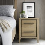 Bentley Designs Rimini Aged Oak & Weathered Oak 2 Drawer Nightstand [5701-72]