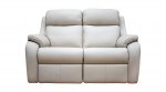 G Plan Kingsbury Two Seater Double Power Headrest & Lumber Recliner Sofa