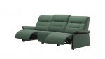 Stressless Mary Three Seater Double Power Recliner & Headrest Sofa (Wood Arm)